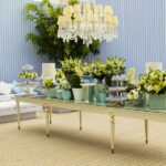 Mesa Aparadora Patina com Vidro