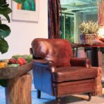 Poltrona Couro Havanna