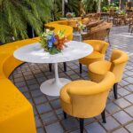 Poltrona Mignon Camurça Amarelo(a) Ceylon