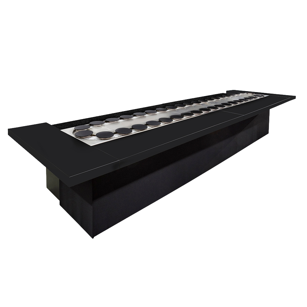 Balcão Esteira Giratória I com Bancada em Granito Preto