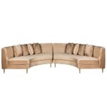 Sofá Manoela Camurça Camelo (Módulo Curvo)