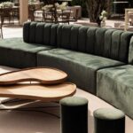 Pufe Tamborete Capa Veludo Inca Verde