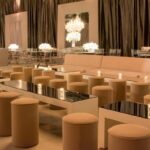 Pufe Tamborete Capa Linho Fendi