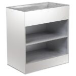 Carrinho de Bebida Acrílico Espelhado com Cuba Inox