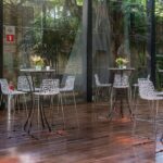 Banqueta Renda Cristal