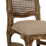 Cadeira Antonieta com Assento Linho Fendi