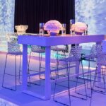 Banqueta Renda Cristal