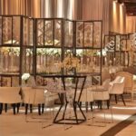 Bistrô Decô Alto com Tampo Espelho com Furo