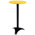 Bistrô Alto Base Preta com Tampo Laca