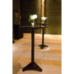 Bistrô Alto Base Preta com Tampo Laca