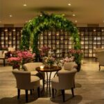 Bistrô Baixo Base Bambu Ferro Cinza com Tampo Laca