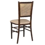 Cadeira Pandoro Madeira com Assento Camurça Fendi