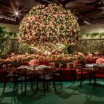 Cadeira Duomo com Braço com Encosto Floral com Pingentes