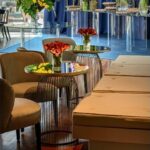 Mesa Gaiola Ouro Velho com Tampo Espelho