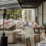 Mesa Gaiola Ouro Velho com Tampo Espelho