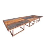 Mesa Catarina Centro em Madeira de Demolição