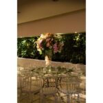 Tampo de Vidro Transparente com Base Bambu Ferro Cinza