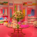 Tampo Espelho Bisotê com Base Bambu Dourada