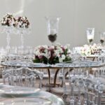 Tampo Espelho Bisotê com Base Bambu Dourada