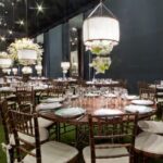 Tampo Tabaco com Base Bambu Ferro Cinza