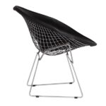 Poltrona Bertoia Diamante com Capa Corino Preto