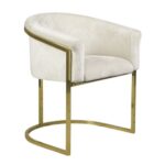 Poltrona Gucci com Capa Veludo Off White