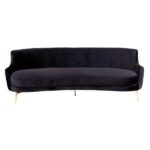 Sofá Acqua Veludo Especial Preto