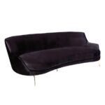 Sofá Acqua Veludo Especial Preto