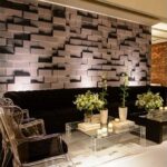 Sofá Chesterfield Veludo Preto em "L"