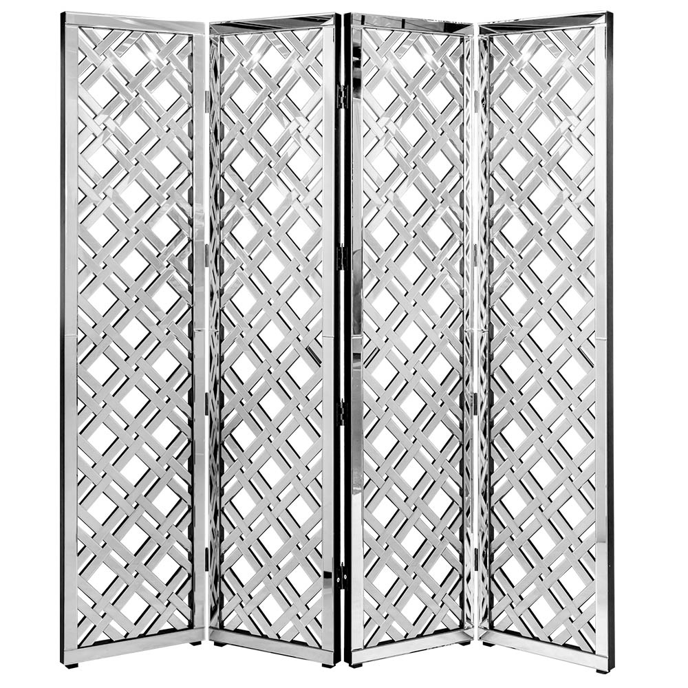 Biombo Versailles Espelho 04 Folhas