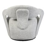 Poltrona Milão  Giratória Linho Cinza Mesclado