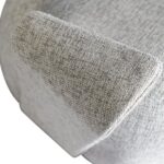 Poltrona Milão  Giratória Linho Cinza Mesclado