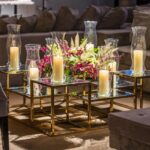 Mesa Chapelle Centro com Vidro Transparente