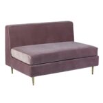 Sofá Manoela Veludo Rosa Bois de Rose