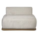 Sofá Loft Veludo Cinza (Módulo poltrona)