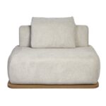 Sofá Loft Veludo Cinza (Módulo poltrona)