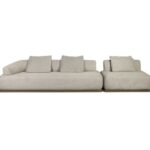 Sofá Loft Veludo Cinza (Módulo poltrona)