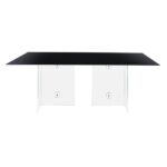 Tampo de Vidro Preto com Base Acrílico Star