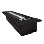 Balcão Esteira Giratória I com Bancada em Granito Preto