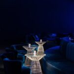 Poltrona Mignon Veludo Molhado Azul Itapuã