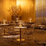 Bistrô Dubai Baixo Ouro com Tampo Espelho