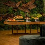 Tampo Bossa Espelho Bronze com Borda Mel e Base Aresta