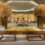 Tampo Madeira de Demolição com Base Cubo Cobre