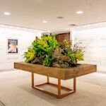 Tampo Madeira de Demolição com Base Cubo Cobre