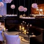 Mesa Dubai Centro Prata com Tampo Mármore Preto - Grande