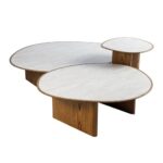 Mesa Drops Marmorizado Lateral