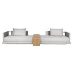 Sofá Milão Linho Cinza Mesclado