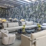 Sofá Milão Linho Cinza Mesclado