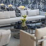 Sofá Milão Linho Cinza Mesclado