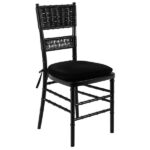 Cadeira Itália Ônix Encosto Palha